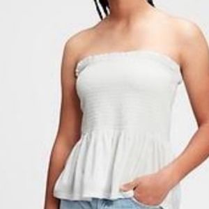 Abercrombie & Fitch white strapless top
